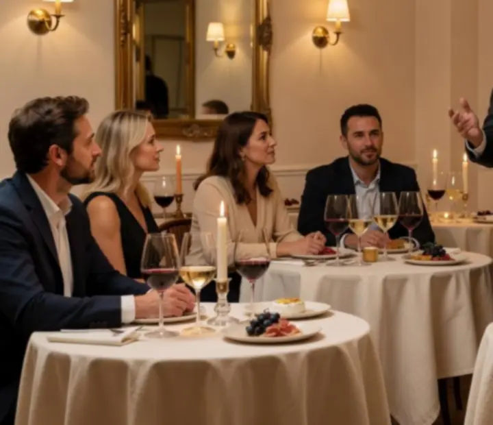 Kameralne spotkanie z winiarzem podczas degustacji win